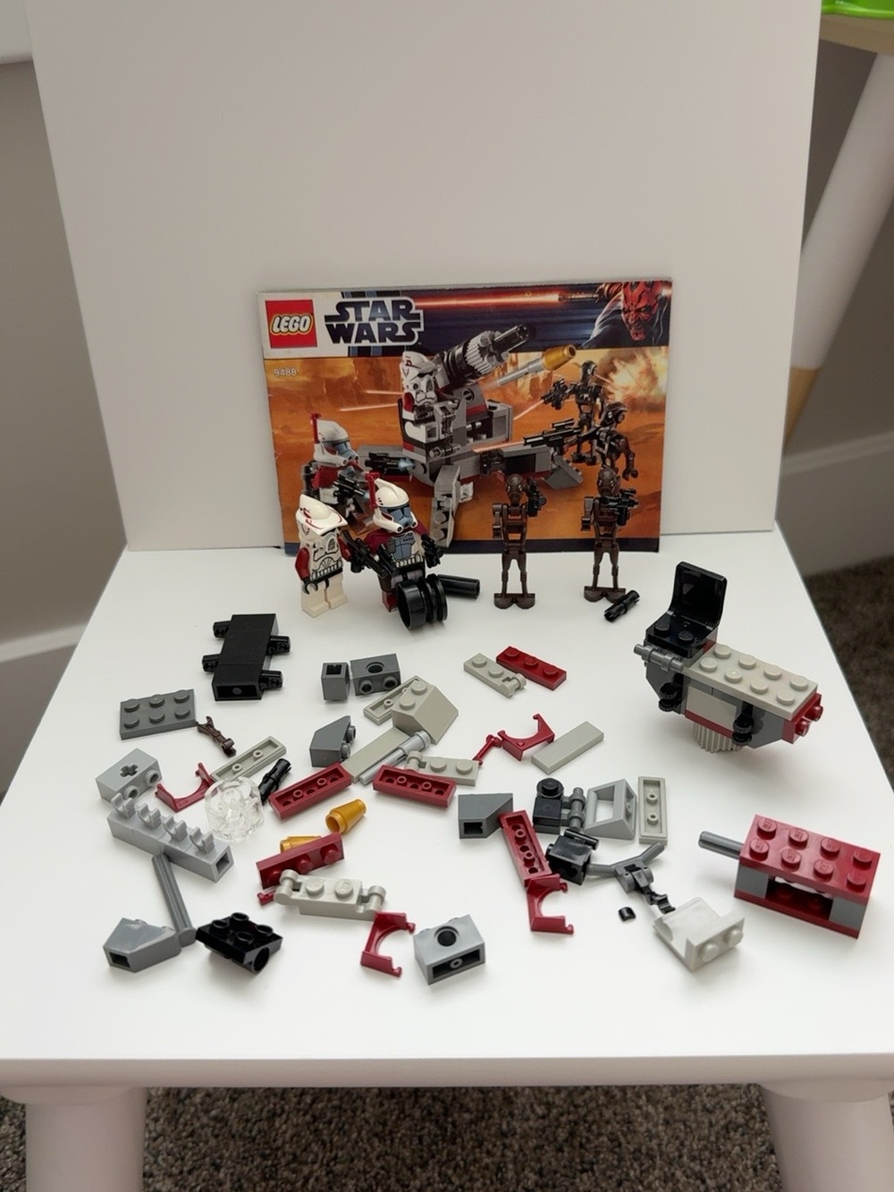 LEGO Star Wars 9488 Clone Trooper Commando Droid Battle Pack Lot + Instructions